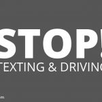 Stop Texting & Driving Strong Message