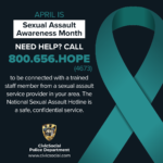 Sexual Assault Awareness Month